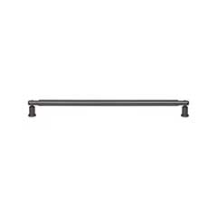 Atlas Homewares [A987-SL] Die Cast Zinc Cabinet Pull Handle - Everitt Series - Oversized - Slate Finish - 12" C/C -  12 7/16" L