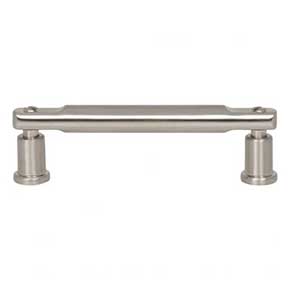 Atlas Homewares [A982-BRN] Die Cast Zinc Cabinet Pull Handle - Everitt Series - Standard Size - Brushed Nickel Finish - 3 3/4" C/C - 4 7/16" L
