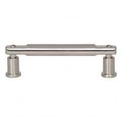 Atlas Homewares [A982-BRN] Die Cast Zinc Cabinet Pull Handle - Everitt Series - Standard Size - Brushed Nickel Finish - 3 3/4&quot; C/C -  4 7/16&quot; L