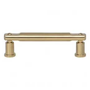 Atlas Homewares [A982-WB] Die Cast Zinc Cabinet Pull Handle - Everitt Series - Standard Size - Warm Brass Finish - 3 3/4" C/C - 4 7/16" L