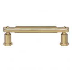 Atlas Homewares [A982-WB] Die Cast Zinc Cabinet Pull Handle - Everitt Series - Standard Size - Warm Brass Finish - 3 3/4" C/C -  4 7/16" L