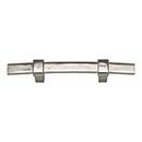 Atlas Homewares [302-BRN] Die Cast Zinc Cabinet Pull Handle - Buckle Up Series - Standard Size - Brushed Nickel Finish - 3&quot; C/C - 6&quot; L