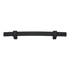 Atlas Homewares [303-BL] Die Cast Zinc Cabinet Pull Handle - Buckle Up Series - Oversized - Matte Black Finish - 5 1/16&quot; C/C - 8&quot; L