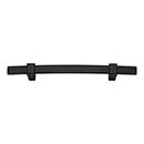 Atlas Homewares [303-BL] Die Cast Zinc Cabinet Pull Handle - Buckle Up Series - Oversized - Matte Black Finish - 5 1/16" C/C - 8" L