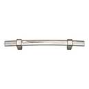 Atlas Homewares [303-BRN] Die Cast Zinc Cabinet Pull Handle - Buckle Up Series - Oversized - Brushed Nickel Finish - 5 1/16&quot; C/C - 8&quot; L