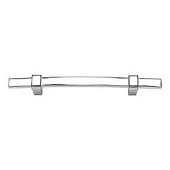 Atlas Homewares [303-CH] Die Cast Zinc Cabinet Pull Handle - Buckle Up Series - Oversized - Polished Chrome Finish - 5 1/16&quot; C/C - 8&quot; L