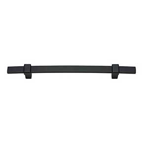 Atlas Homewares [304-BL] Die Cast Zinc Cabinet Pull Handle - Buckle Up Series - Oversized - Matte Black Finish - 6 5/16" C/C - 9 5/16" L