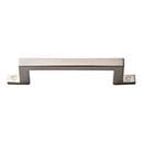 Atlas Homewares [384-BRN] Die Cast Zinc Cabinet Pull Handle - Campaign Series - Standard Size - Brushed Nickel Finish - 3&quot; C/C - 4 3/16&quot; L