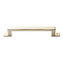 Atlas Homewares [385-PB] Die Cast Zinc Cabinet Pull Handle - Campaign Series - Standard Size - Polished Brass Finish - 3 3/4" C/C - 4 15/16" L