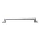 Atlas Homewares [386-CH] Die Cast Zinc Cabinet Pull Handle - Campaign Series - Oversized - Polished Chrome Finish - 5 1/16" C/C - 6 3/16" L