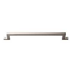 Atlas Homewares [387-BRN] Die Cast Zinc Cabinet Pull Handle - Campaign Series - Oversized - Brushed Nickel Finish - 6 5/16&quot; C/C - 7 7/16&quot; L