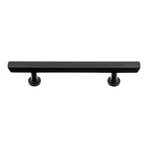 Atlas Homewares [414-BL] Die Cast Zinc Cabinet Pull Handle - Conga Series - Standard Size - Matte Black Finish - 3 3/4" C/C - 6 1/8" L