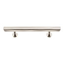 Atlas Homewares [414-BRN] Die Cast Zinc Cabinet Pull Handle - Conga Series - Standard Size - Brushed Nickel Finish - 3 3/4" C/C - 6 1/8" L