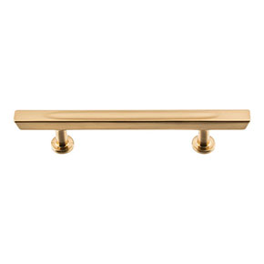 Atlas Homewares [414-WB] Die Cast Zinc Cabinet Pull Handle - Conga Series - Standard Size - Warm Brass Finish - 3 3/4" C/C - 6 1/8" L