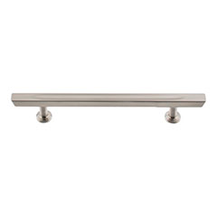 Atlas Homewares [415-BRN] Die Cast Zinc Cabinet Pull Handle - Conga Series - Oversized - Brushed Nickel Finish - 5 1/16&quot; C/C - 7 3/8&quot; L