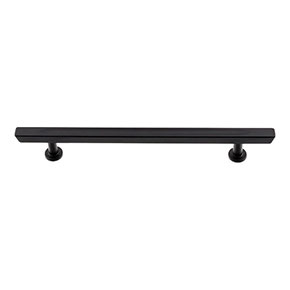 Atlas Homewares [416-BL] Die Cast Zinc Cabinet Pull Handle - Conga Series - Oversized - Matte Black Finish - 6 5/16" C/C - 8 5/8" L