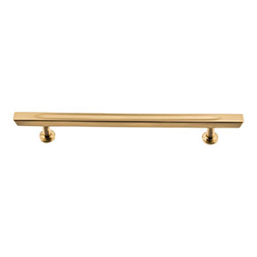 Atlas Homewares [416-WB] Die Cast Zinc Cabinet Pull Handle - Conga Series - Oversized - Warm Brass Finish - 6 5/16" C/C - 8 5/8" L