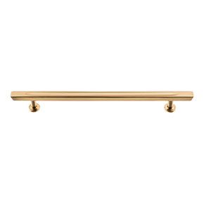 Atlas Homewares [417-WB] Die Cast Zinc Cabinet Pull Handle - Conga Series - Oversized - Warm Brass Finish - 7 9/16" C/C - 9 7/8" L