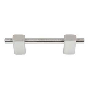 Atlas Homewares [295-BRN] Die Cast Zinc Cabinet Pull Handle - Element Series - Standard Size - Brushed Nickel Finish - 3" C/C - 4 5/8" L