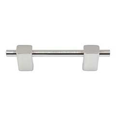 Atlas Homewares [295-BRN] Die Cast Zinc Cabinet Pull Handle - Element Series - Standard Size - Brushed Nickel Finish - 3&quot; C/C - 4 5/8&quot; L