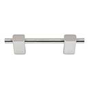 Atlas Homewares [295-BRN] Die Cast Zinc Cabinet Pull Handle - Element Series - Standard Size - Brushed Nickel Finish - 3" C/C - 4 5/8" L