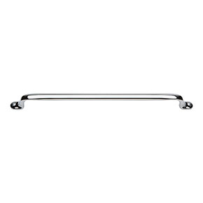 Atlas Homewares [A871-CH] Die Cast Zinc Cabinet Pull Handle - Ergo Series - Oversized - Polished Chrome Finish - 11 1/16" C/C - 13" L