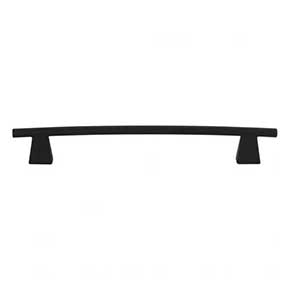 Atlas Homewares [308-BL] Die Cast Zinc Cabinet Pull Handle - Fulcrum Series - Oversized - Matte Black Finish - 6 5/16" C/C - 8" L
