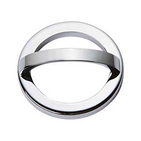 Atlas Homewares [406-CH] Die Cast Zinc Cabinet Pull Handle - Tableau Series - Standard Size - Polished Chrome Finish - 2 1/2" C/C - 2 15/16" Dia.