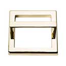 Atlas Homewares [410-FG] Die Cast Zinc Cabinet Pull Handle - Tableau Series - Standard Size - French Gold Finish - 2 1/2&quot; C/C - 2 15/16&quot; Sq.