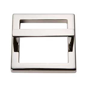 Atlas Homewares [410-PN] Die Cast Zinc Cabinet Pull Handle - Tableau Series - Standard Size - Polished Nickel Finish - 2 1/2" C/C - 2 15/16" Sq.