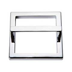 Atlas Homewares [411-CH] Die Cast Zinc Cabinet Pull Handle - Tableau Series - Standard Size - Polished Chrome Finish - 3" C/C - 3 3/8" Sq.