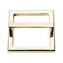 Atlas Homewares [411-FG] Die Cast Zinc Cabinet Pull Handle - Tableau Series - Standard Size - French Gold Finish - 3&quot; C/C - 3 3/8&quot; Sq.