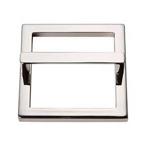 Atlas Homewares [411-PN] Die Cast Zinc Cabinet Pull Handle - Tableau Series - Standard Size - Polished Nickel Finish - 3" C/C - 3 3/8" Sq.