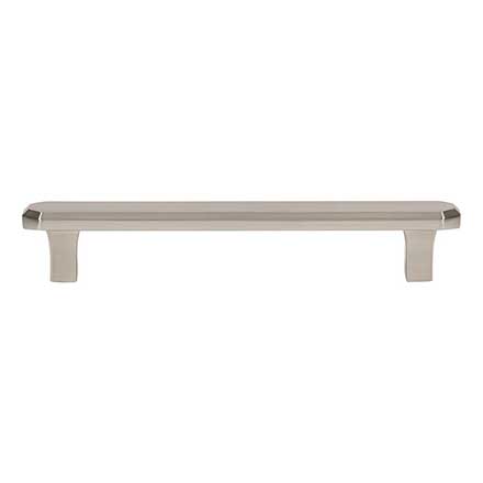 Atlas Homewares [A6072-BRN] Die Cast Zinc Cabinet Pull Handle - Fielding Series - Oversized - Brushed Nickel Finish - 5 1/16" C/C - 6 1/4" L