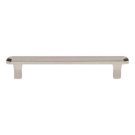 Atlas Homewares [A6072-PN] Die Cast Zinc Cabinet Pull Handle - Fielding Series - Oversized - Polished Nickel Finish - 5 1/16" C/C - 6 1/4" L