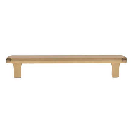 Atlas Homewares [A6072-WB] Die Cast Zinc Cabinet Pull Handle - Fielding Series - Oversized - Warm Brass Finish - 5 1/16" C/C - 6 1/4" L