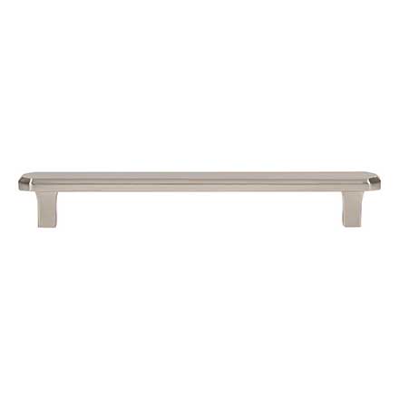 Atlas Homewares [A6073-BRN] Die Cast Zinc Cabinet Pull Handle - Fielding Series - Oversized - Brushed Nickel Finish - 6 5/16" C/C - 7 1/2" L