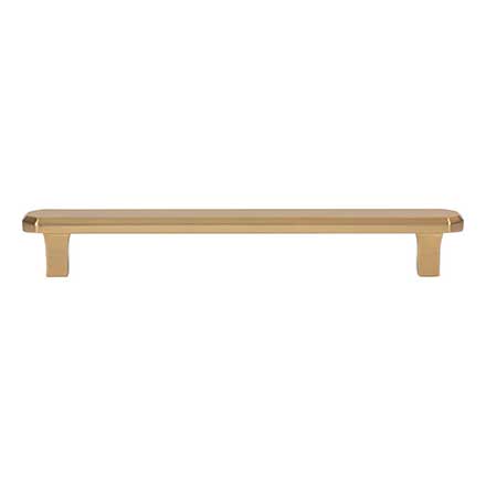 Atlas Homewares [A6073-WB] Die Cast Zinc Cabinet Pull Handle - Fielding Series - Oversized - Warm Brass Finish - 6 5/16" C/C - 7 1/2" L