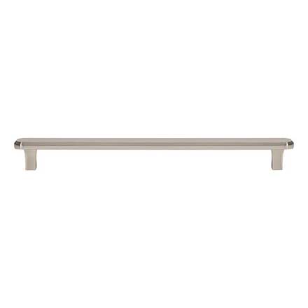 Atlas Homewares [A6075-BRN] Die Cast Zinc Cabinet Pull Handle - Fielding Series - Oversized - Brushed Nickel Finish - 8 13/16" C/C - 10" L
