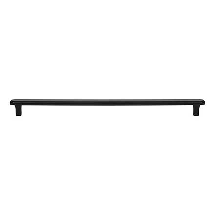 Atlas Homewares [A6076-BL] Die Cast Zinc Cabinet Pull Handle - Fielding Series - Oversized - Matte Black Finish - 12" C/C - 13 3/16" L