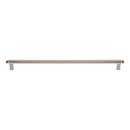 Atlas Homewares [A6076-BRN] Die Cast Zinc Cabinet Pull Handle - Fielding Series - Oversized - Brushed Nickel Finish - 12" C/C - 13 3/16" L