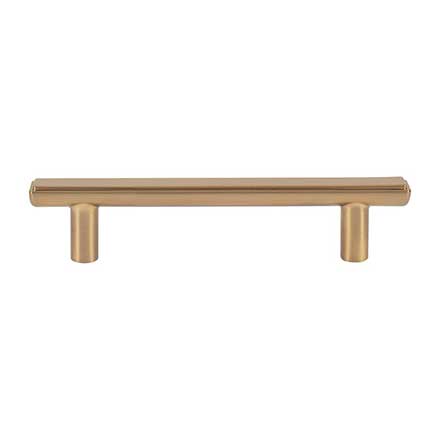 Atlas Homewares [A6032-WB] Die Cast Zinc Cabinet Pull Handle - Finderne Series - Standard Size - Warm Brass Finish - 3 3/4" C/C -  5 1/4" L