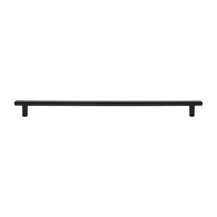 Atlas Homewares [A6037-BL] Die Cast Zinc Cabinet Pull Handle - Finderne Series - Oversized - Matte Black Finish - 12" C/C - 13 1/2" L