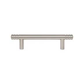 Atlas Homewares [A952-BRN] Die Cast Zinc Cabinet Pull Handle - Griffith Series - Standard Size - Brushed Nickel Finish - 3 3/4" C/C - 5 5/16" L