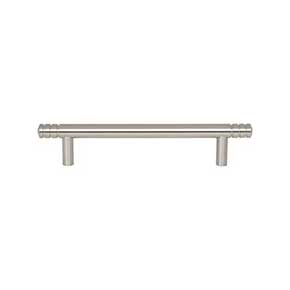 Atlas Homewares [A953-BRN] Die Cast Zinc Cabinet Pull Handle - Griffith Series - Oversized - Brushed Nickel Finish - 5 1/16" C/C - 7" L