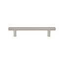 Atlas Homewares [A953-BRN] Die Cast Zinc Cabinet Pull Handle - Griffith Series - Oversized - Brushed Nickel Finish - 5 1/16&quot; C/C -  7&quot; L