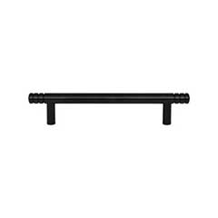 Atlas Homewares [A953-BL] Die Cast Zinc Cabinet Pull Handle - Griffith Series - Oversized - Matte Black Finish - 5 1/16&quot; C/C -  7&quot; L