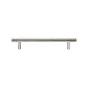 Atlas Homewares [A954-BRN] Die Cast Zinc Cabinet Pull Handle - Griffith Series - Oversized - Brushed Nickel Finish - 6 5/16" C/C - 8 5/16" L