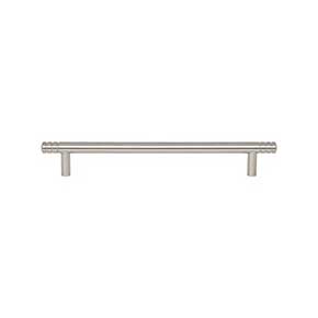 Atlas Homewares [A955-BRN] Die Cast Zinc Cabinet Pull Handle - Griffith Series - Oversized - Brushed Nickel Finish - 7 9/16" C/C - 9 9/16" L