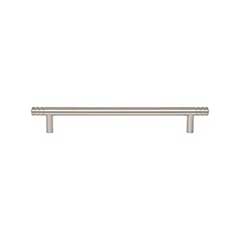 Atlas Homewares [A955-BRN] Die Cast Zinc Cabinet Pull Handle - Griffith Series - Oversized - Brushed Nickel Finish - 7 9/16&quot; C/C -  9 9/16&quot; L